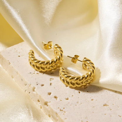 Twist Bold Hoop Earrings