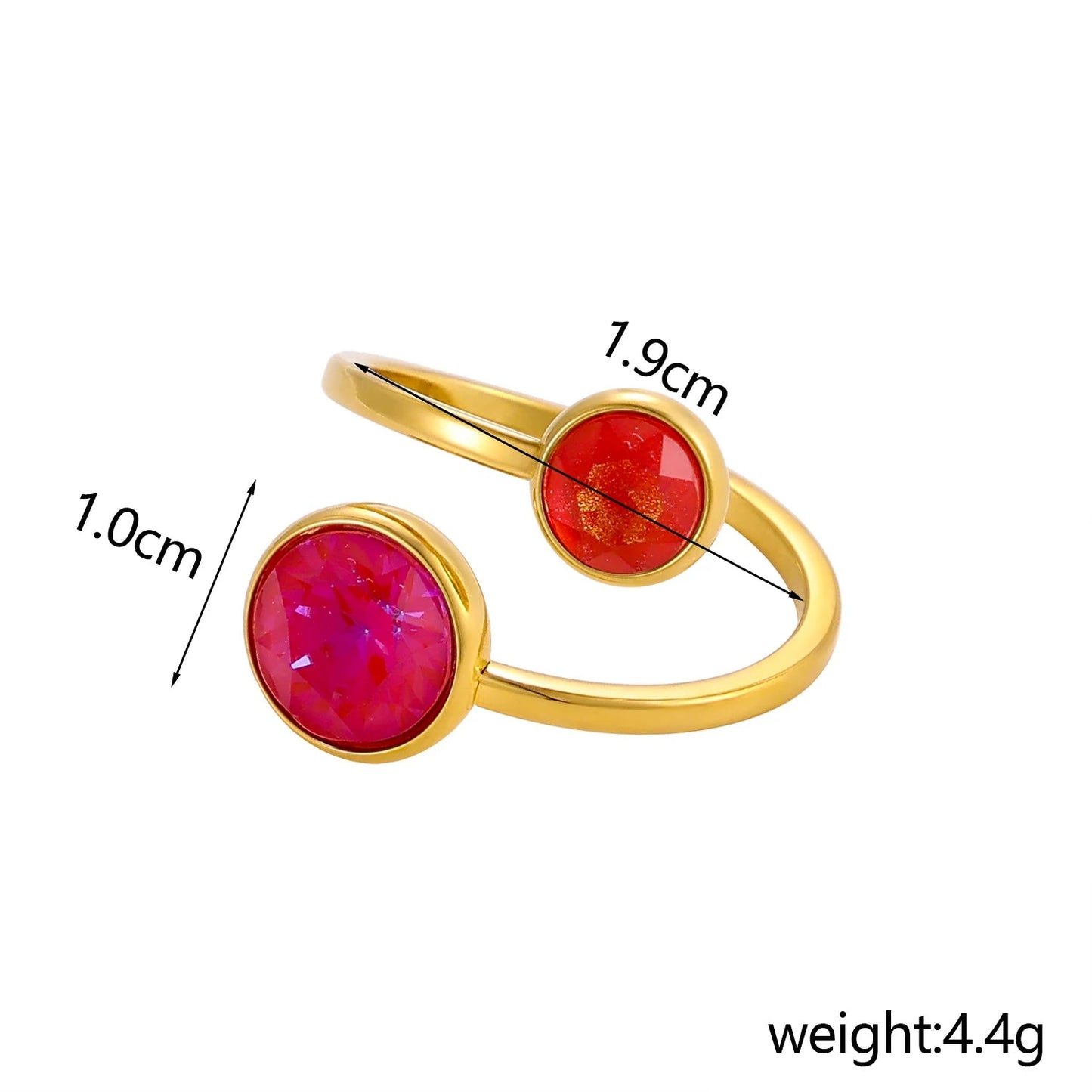 Zircon Glow Adjustable Ring