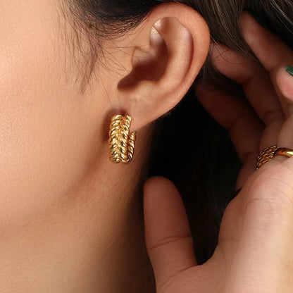 Twist Bold Hoop Earrings