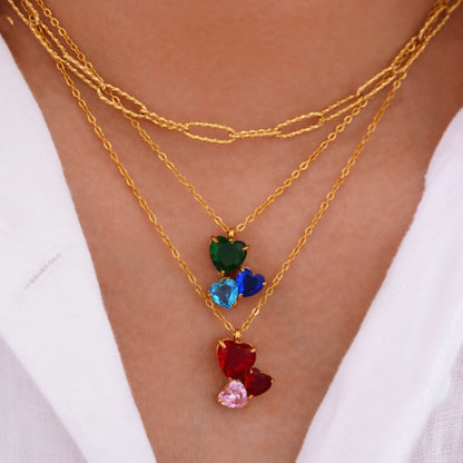 Trinity Heart Crystal Jewelry Set