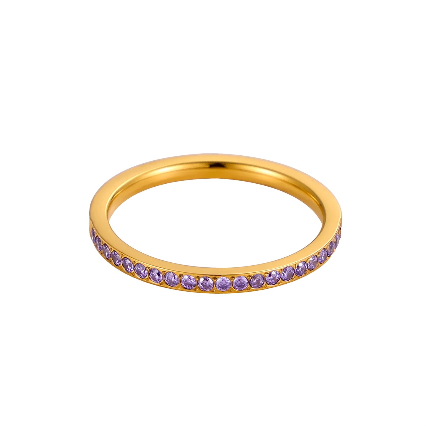 Mini Zircon Birthstone Ring