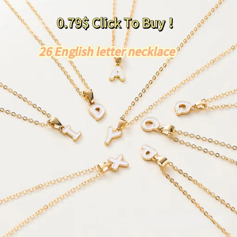 26 English Initial Letter Bracelets for Lovers Women and Men