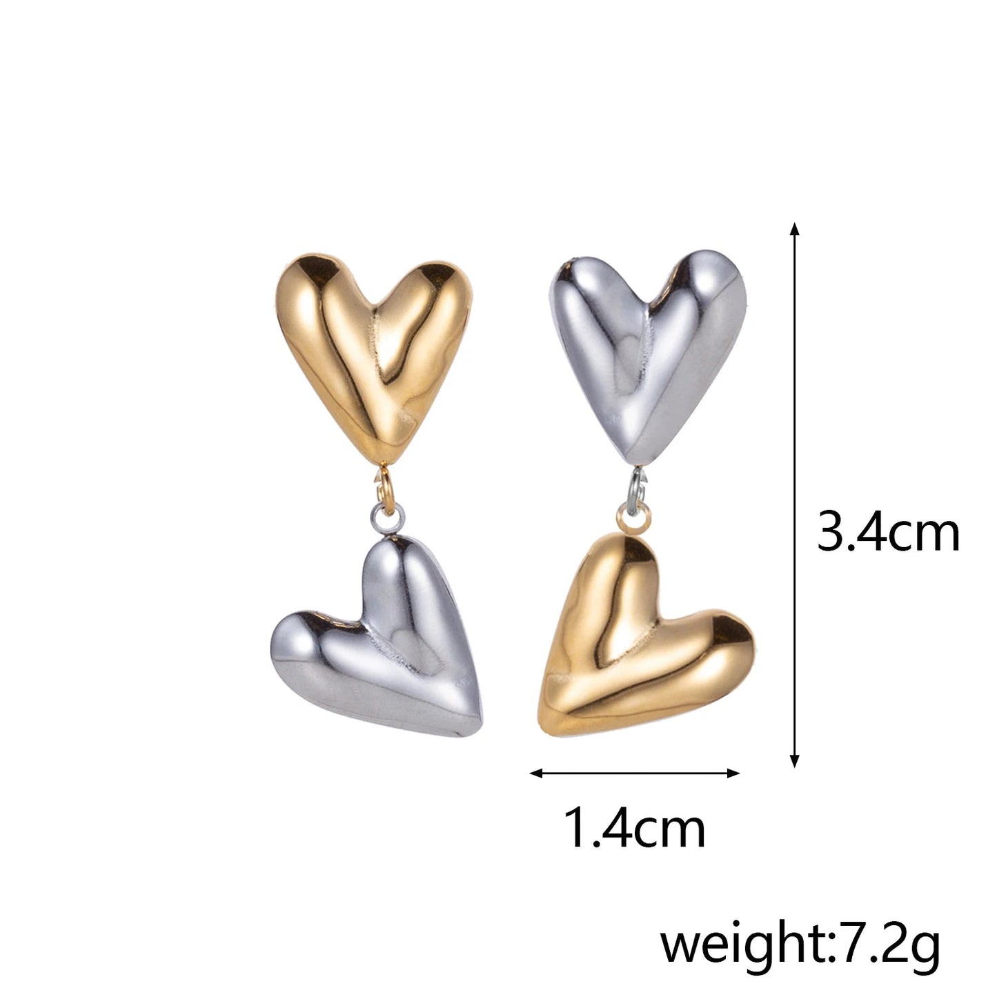 LoveDrop Duo Heart Earrings