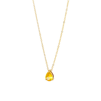 GleamDrop Birthstone Necklace