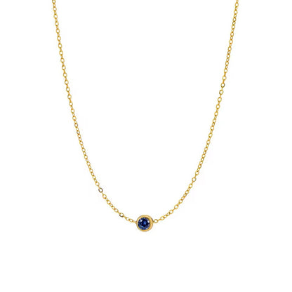 Birthstone Solitaire Necklace