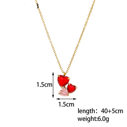 Trinity Heart Crystal Jewelry Set
