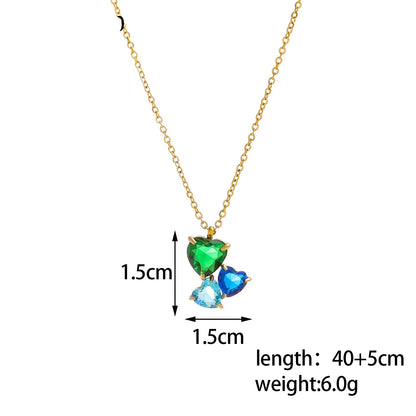Trinity Heart Crystal Jewelry Set