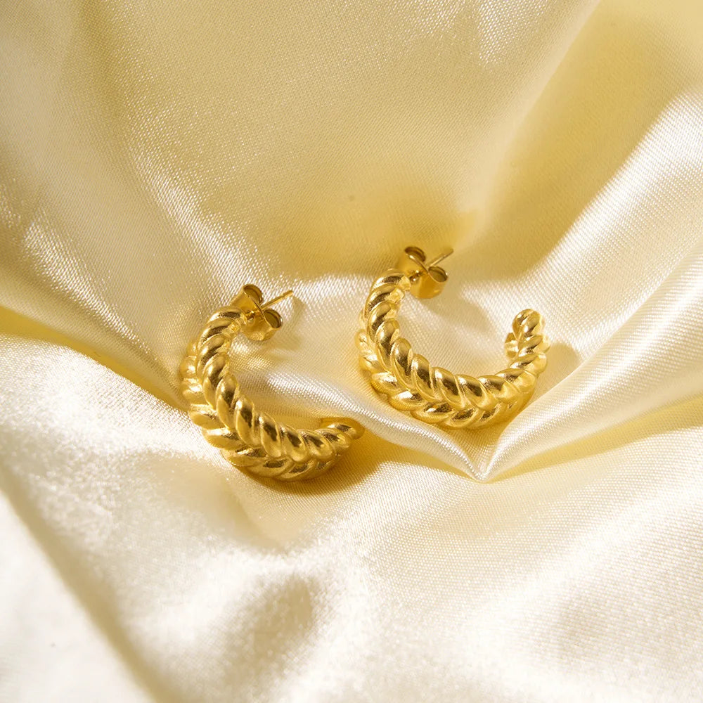 Twist Bold Hoop Earrings
