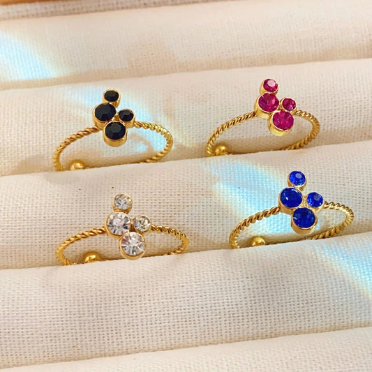 Twinkle Trio Ring