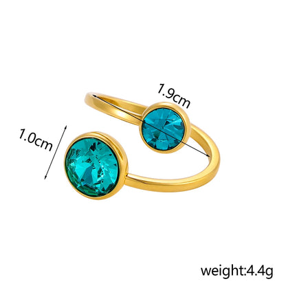 Zircon Glow Adjustable Ring