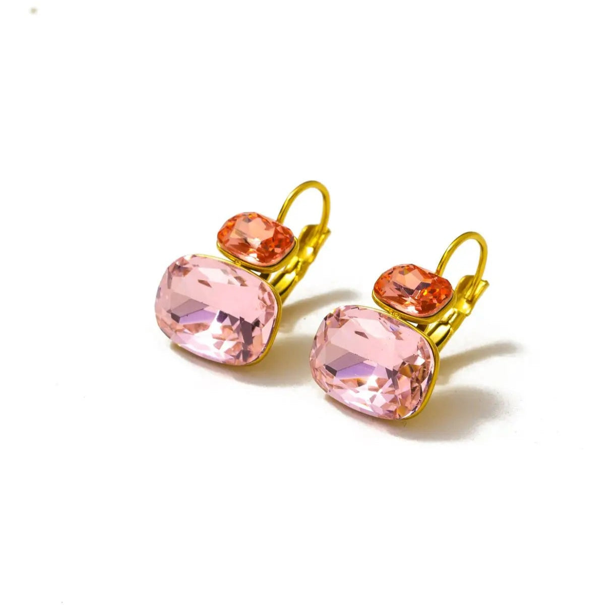 Crystal Double Stone Earrings