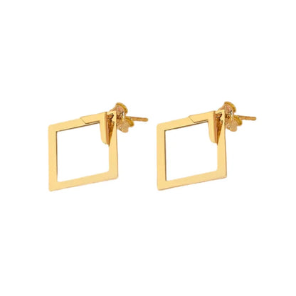 Edge Frame Stud Earrings