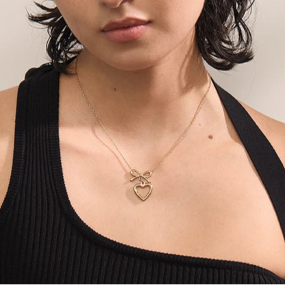 Ribbon Heart Necklace