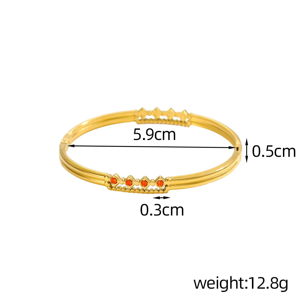 LustreLine Crystal Bangle