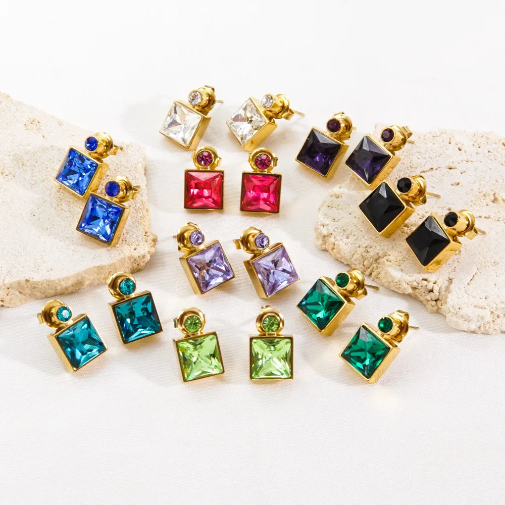 GeoGleam Duo Earrings