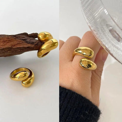 Sculpted Open Curve Ring