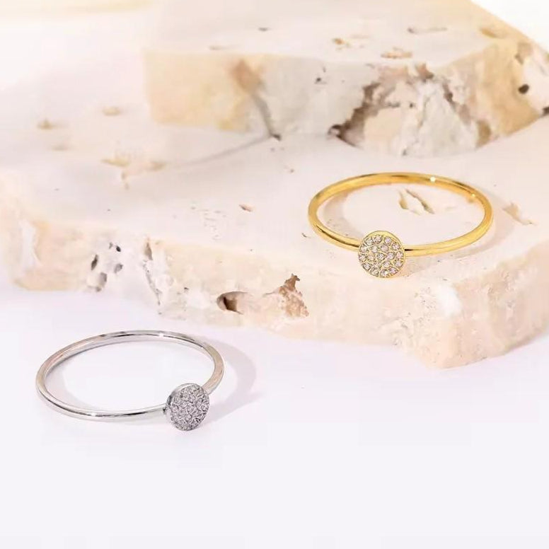 Petite Pavé Circle Ring