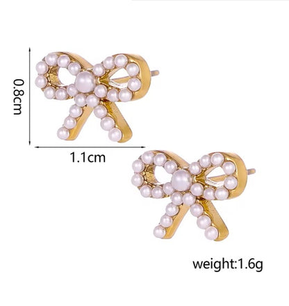Twinkle Bow Studs